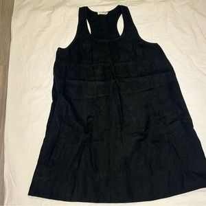Eileen Fisher Large Black linen tank dress